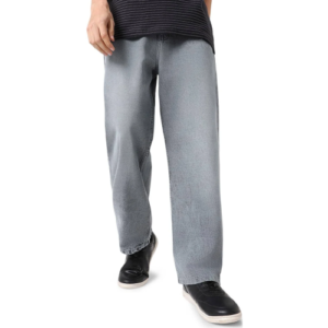 Men's Loose Baggy Fit Washed Non-Stretchable Jeans