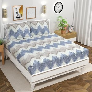 Cotton Feel Double Bed Bedsheet Set
