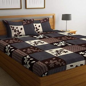 Floral Printed King Size Double Bedsheet