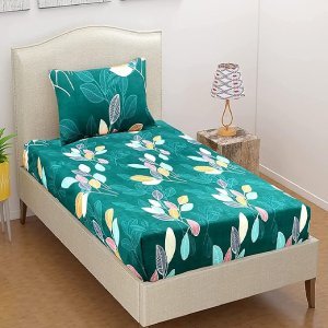 Cotton Abstract Print Mix N Match Single Bed Sheet