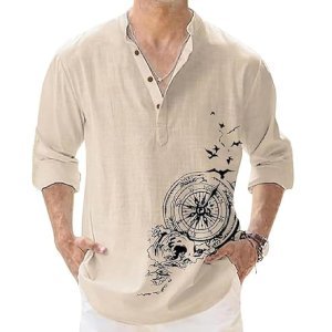 Men's Cotton Blend Mandarin Collar Self One Design Full Sleeve Casual Short Kurta