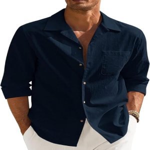 Men’s Casual Cotton Blend Shirt